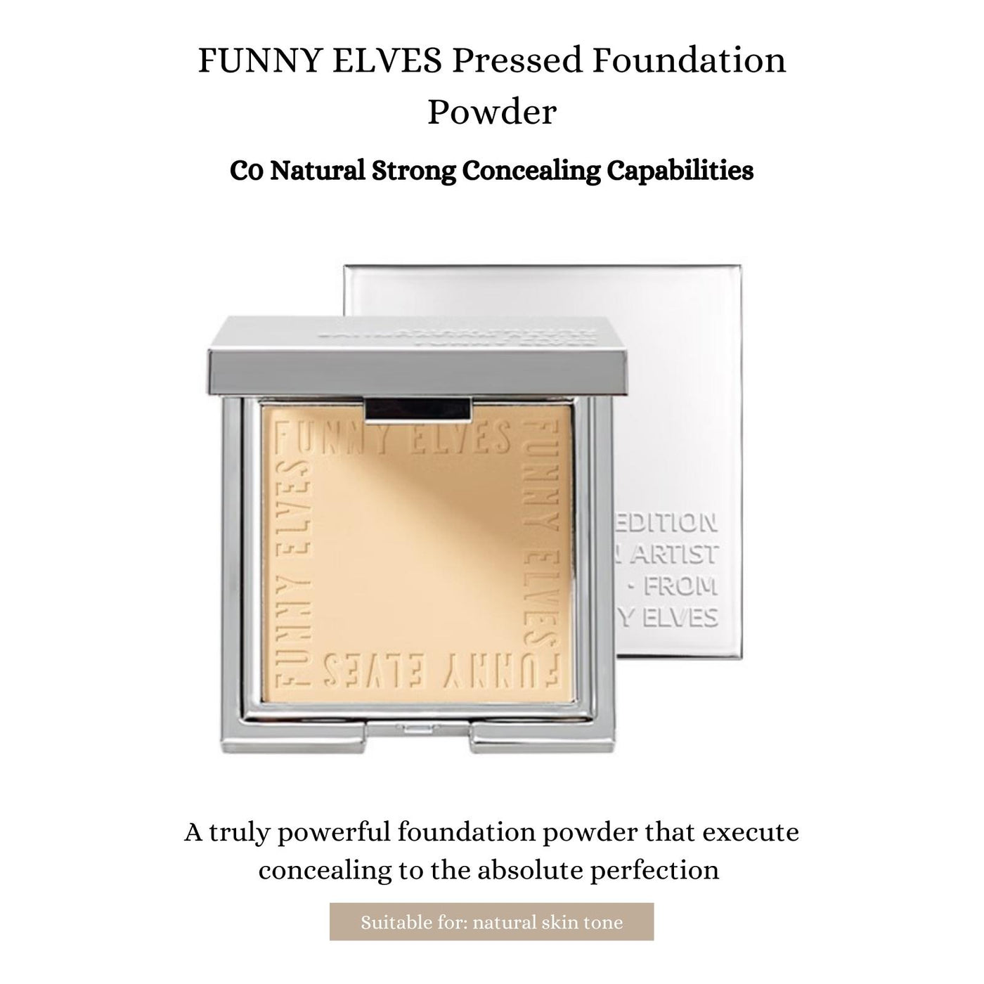 FUNNY ELVES Pressed Foundation Powder