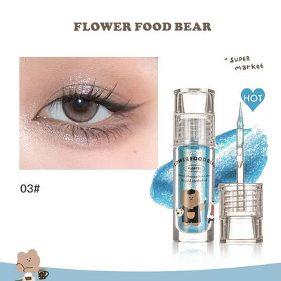 花洛莉亚 拜托啦花菜熊系列液体眼影