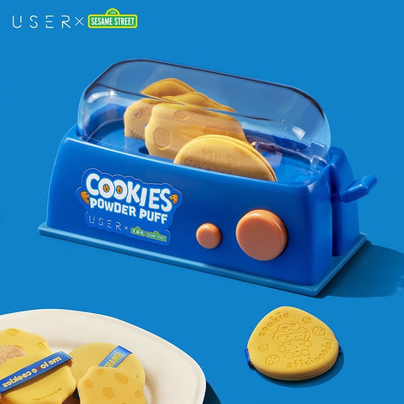 USER X SESAME STREET Cookies Powder Puff Set (6 Packs)