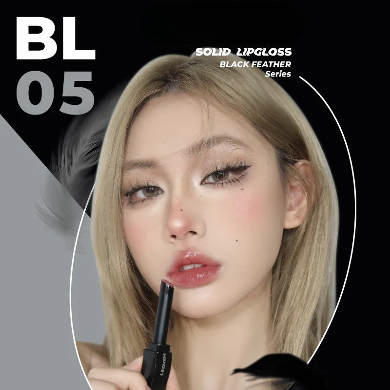 LEEMEMBER Black Feather Series Solid Lip Gloss