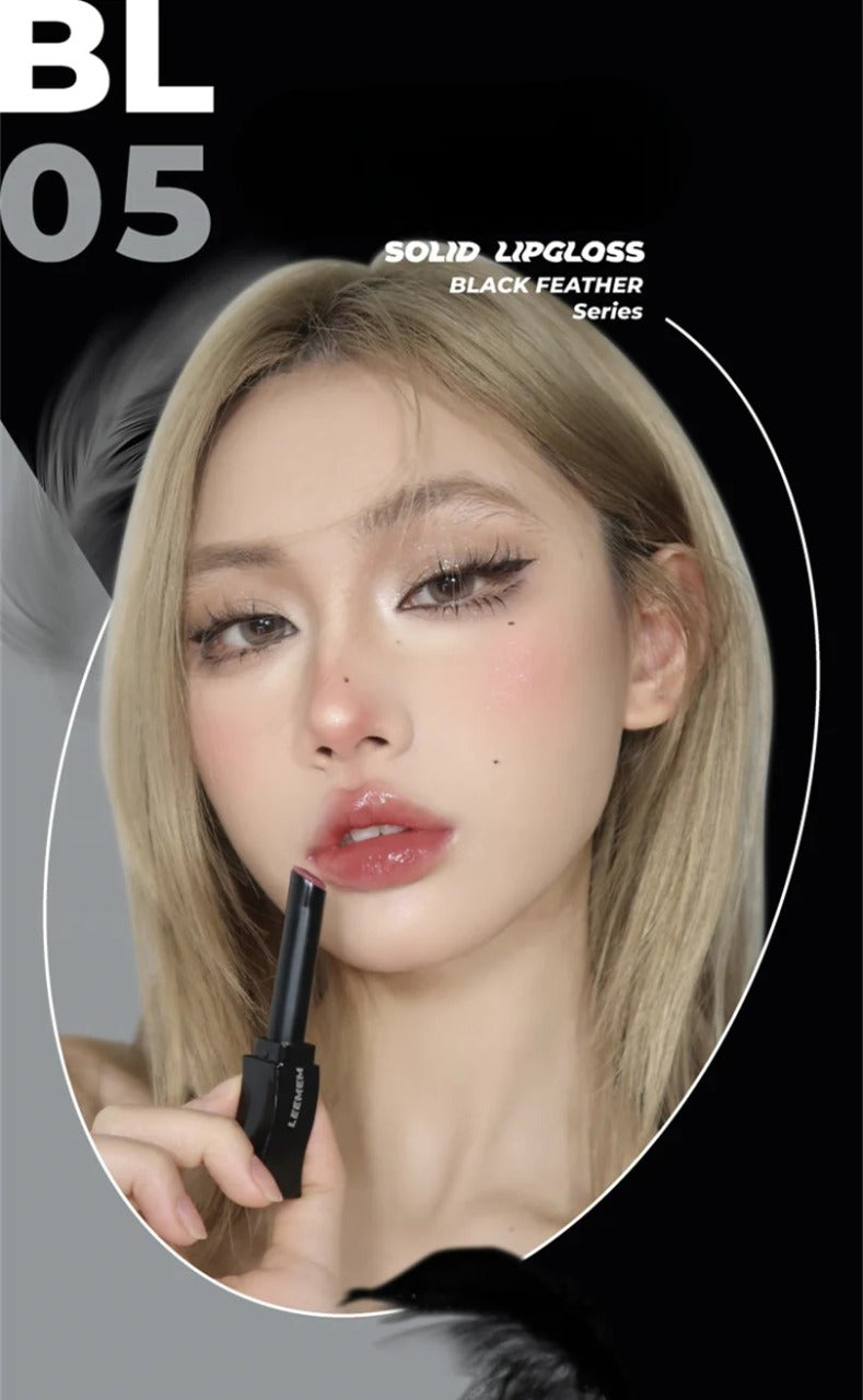 LEEMEMBER Black Feather Series Solid Lip Gloss