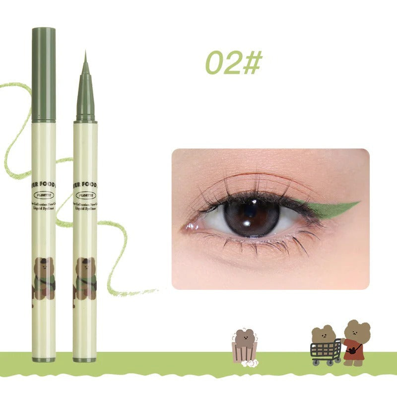 FLORTTE Flower Food Bear Liquid Eyeliner